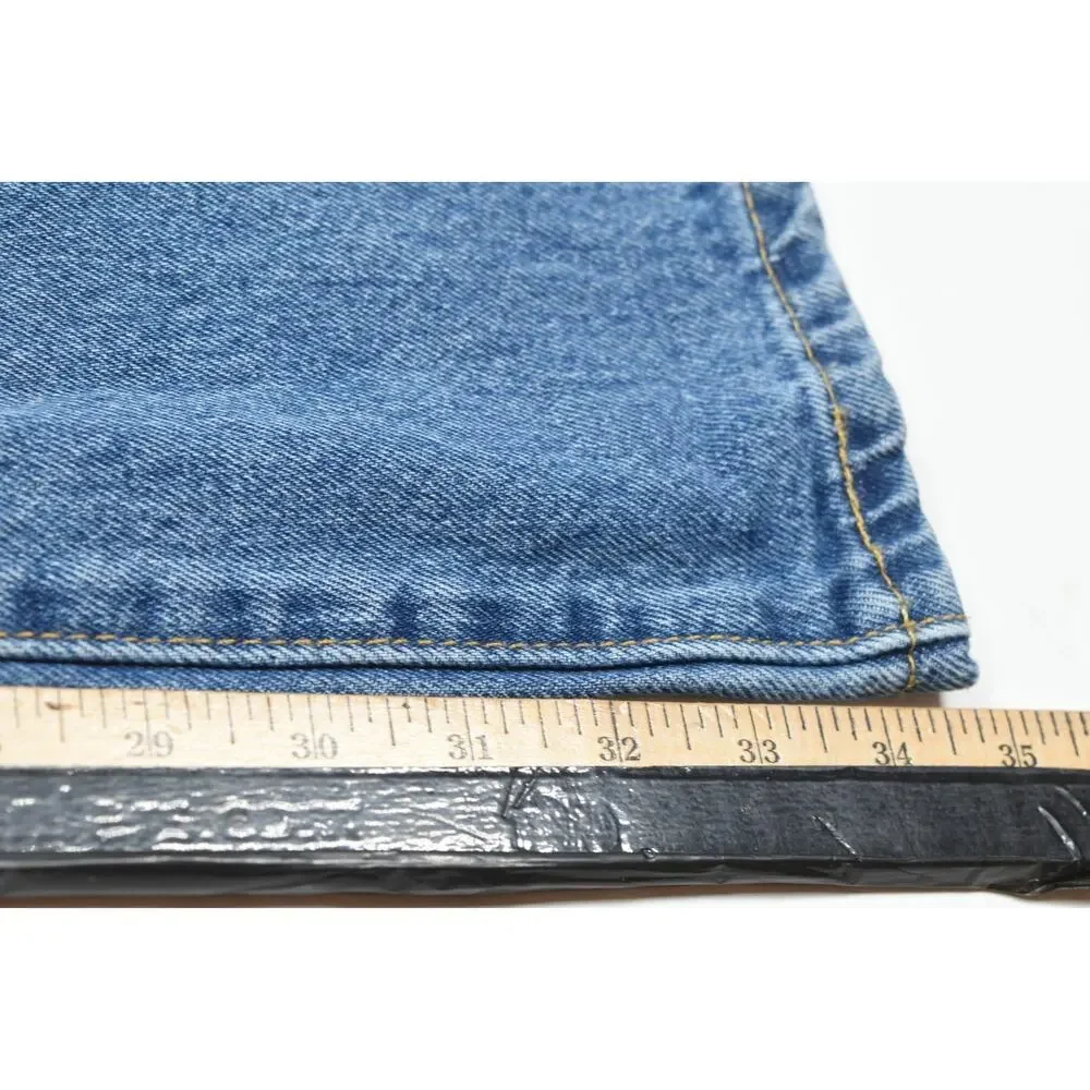 Levis 517 Boot Cut Jeans Mens 33x34 Blue Slim Fit High Rise Cotton Denim